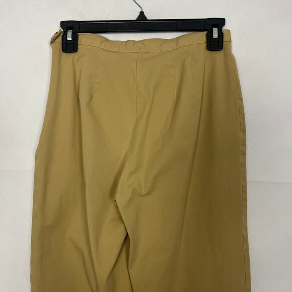 Vintage L.L. Womens Khaki Pants 4 Cotton Business Casual Career Preppy Academia - Picture 6 of 11
